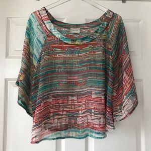 About A Girl Multicolor Striped Blouse